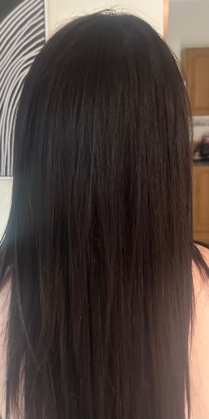 Customer photo review of 22 Inch Mini Weft Hair Extensions
