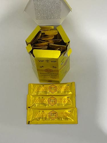 Customer photo review of Royal Honey Hexagonal 1 Caja (24 sobres)