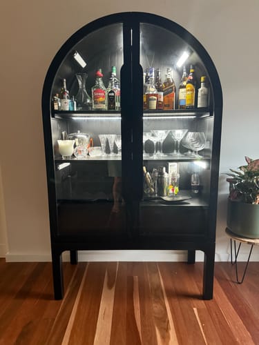 Customer photo review of Vinter Glass Cabinet - Full Black