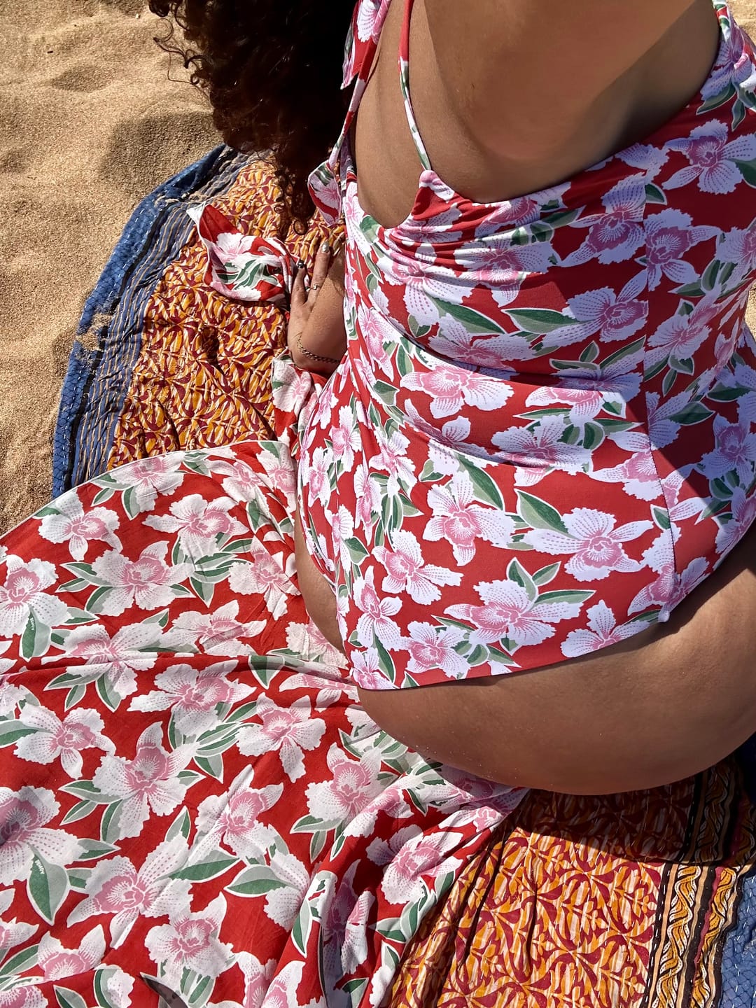 Customer photo review of Aloha Shirt Dress - Vintage Orchid