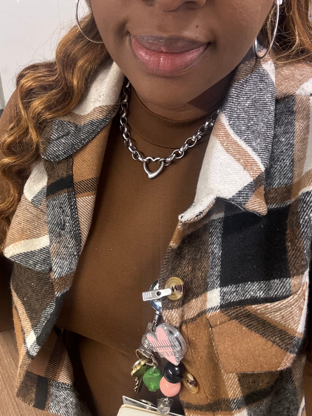 Customer photo review of Amanda Heart Necklace