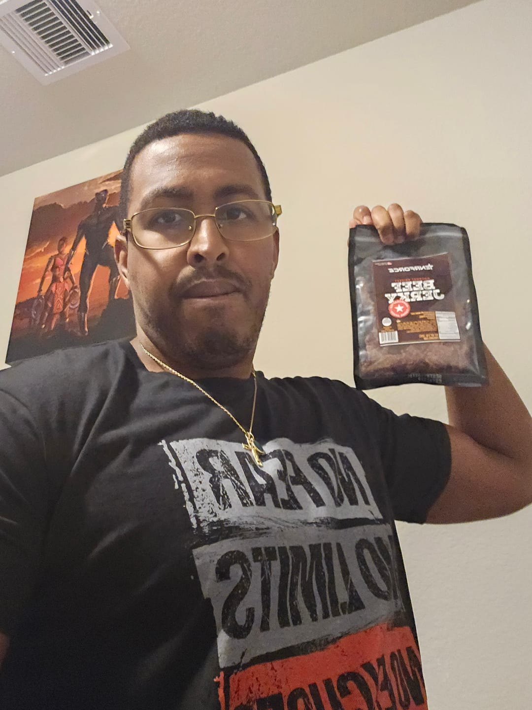 Customer photo review of Gourmet Premium Beef Jerky
