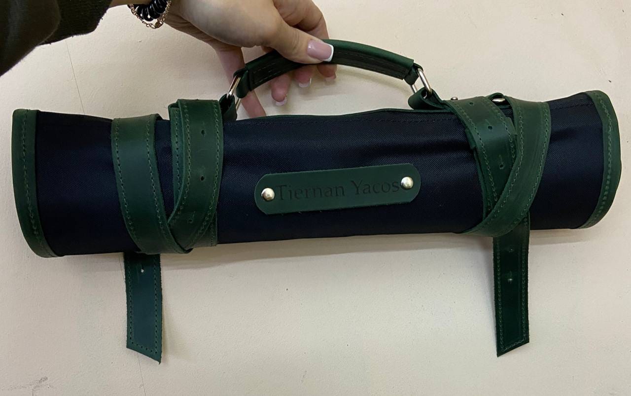 Customer photo review of Waxed Canvas Knife Roll