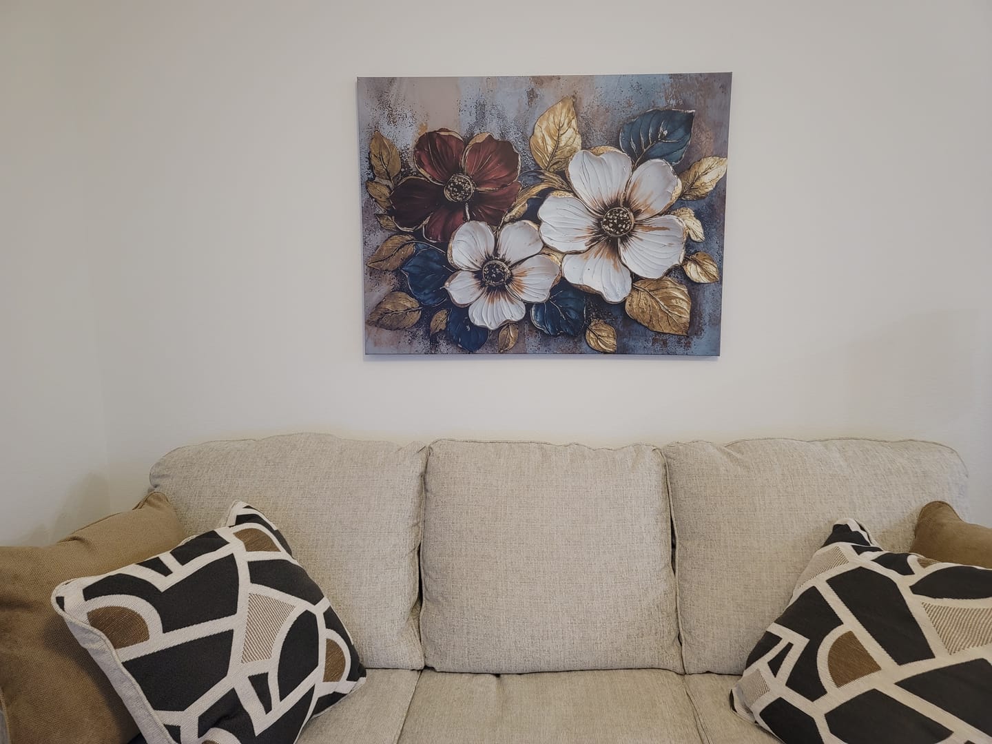 Customer photo review of Nature Wall Art: Floral Symphony V4