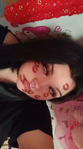 Customer photo review of Pink Doll Dream Contact Lenses