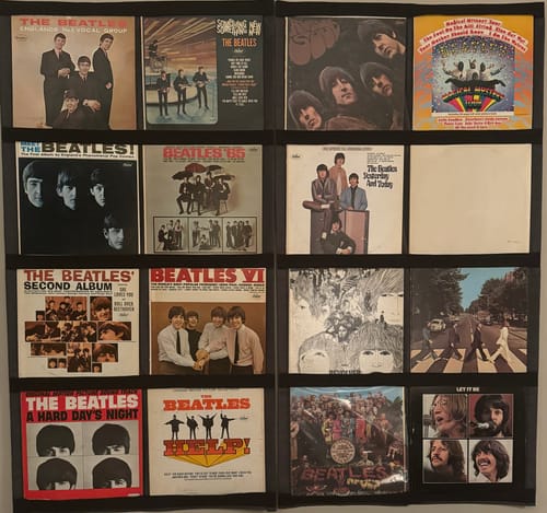 Customer photo review of 12" Vinyl Record Display Frame - LP Wall Storage