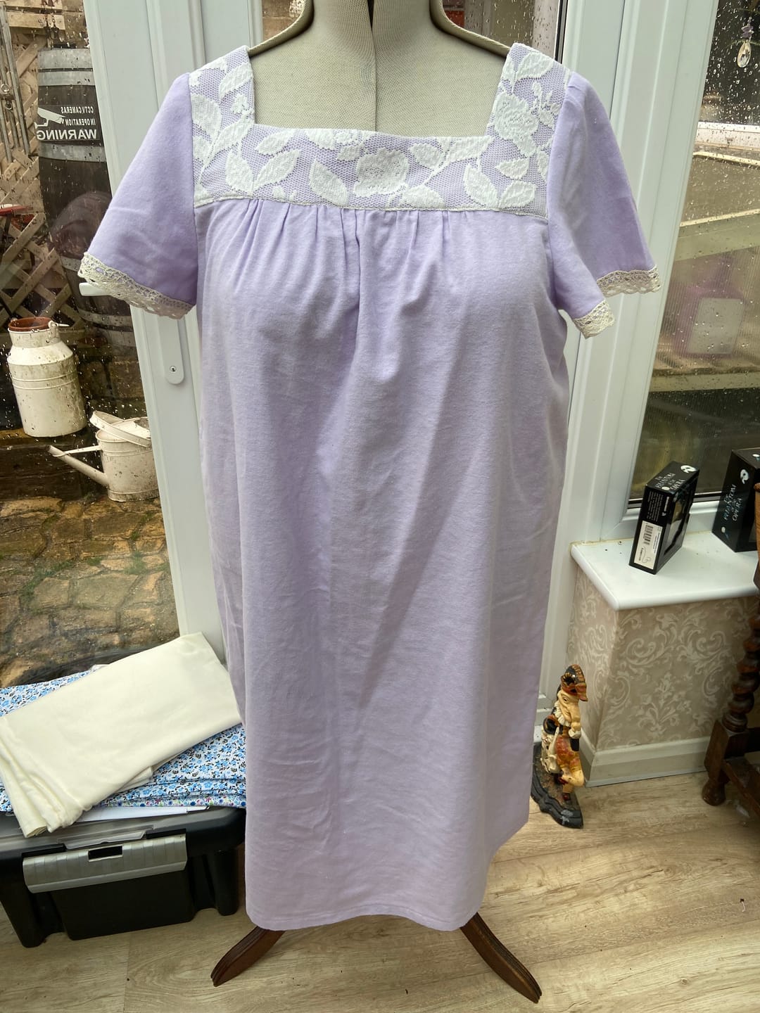 Customer photo review of Plain Brushed Cotton Fabric