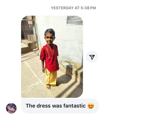 The Nesavu customer review from Nandhini