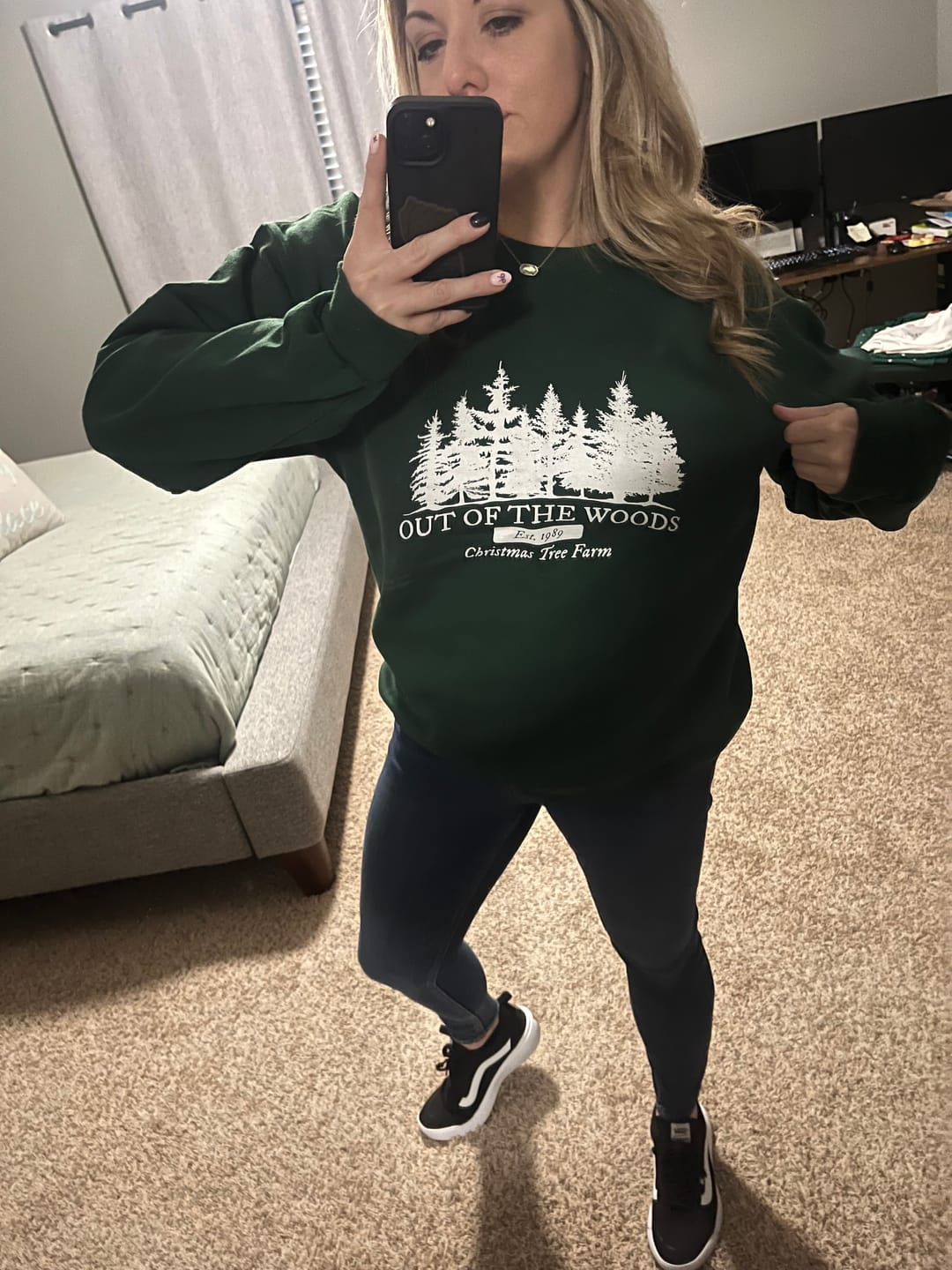 Customer photo review of Christmas Farm • Forest Pullover