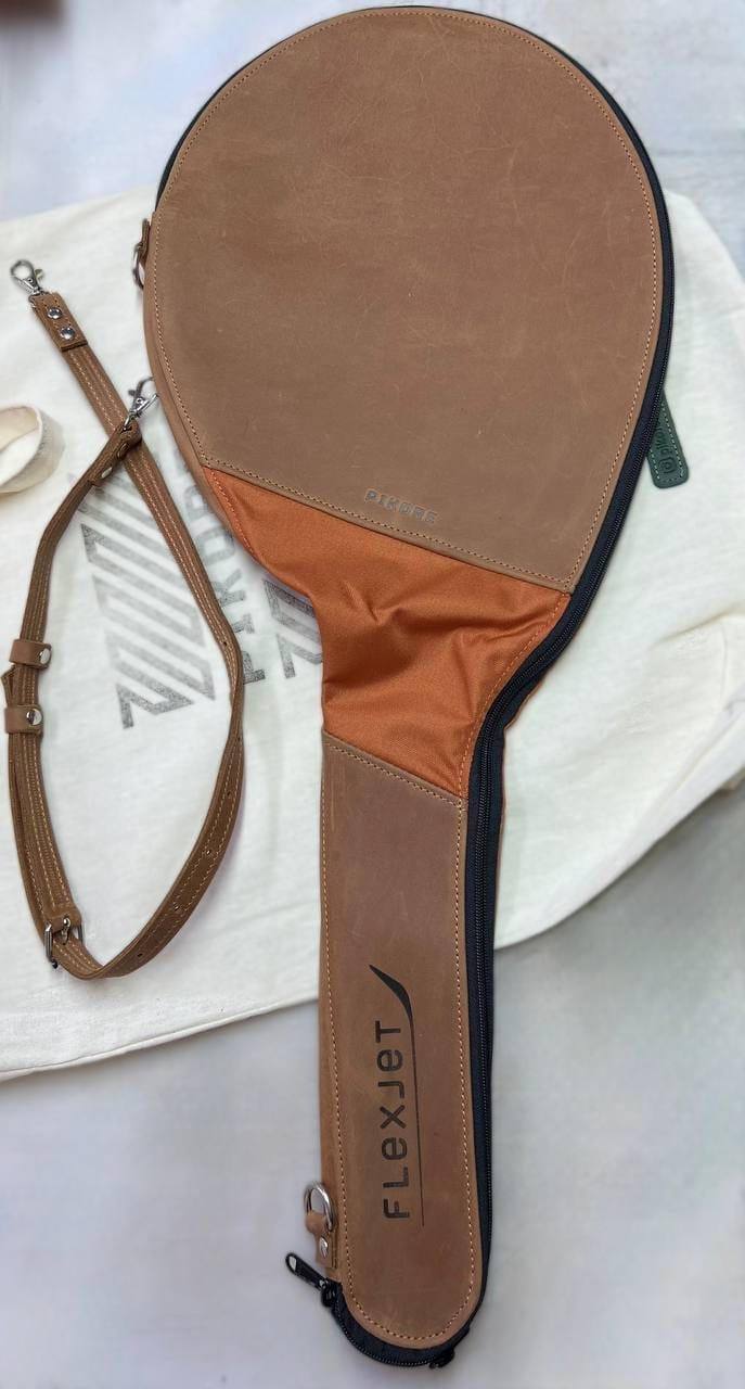 Customer photo review of Leather Tennis Bag