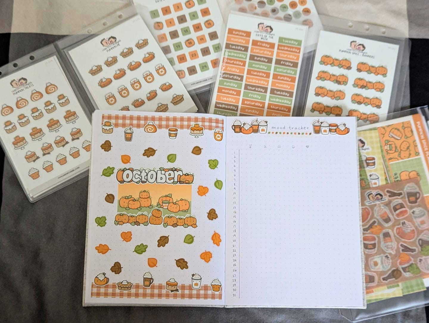 Customer photo review of Pumpkin Spice Variety Sticker Pack