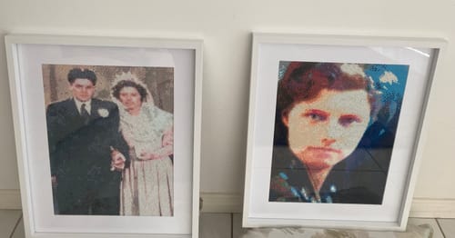 Customer photo review of Custom Diamond Painting