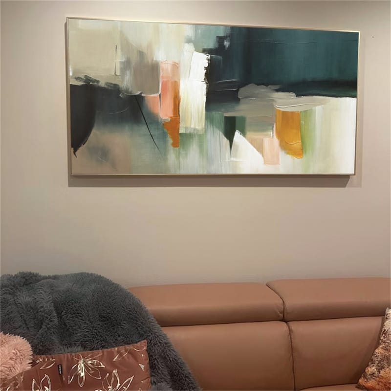 Customer photo review of Abstract Painting Canvas #AP075
