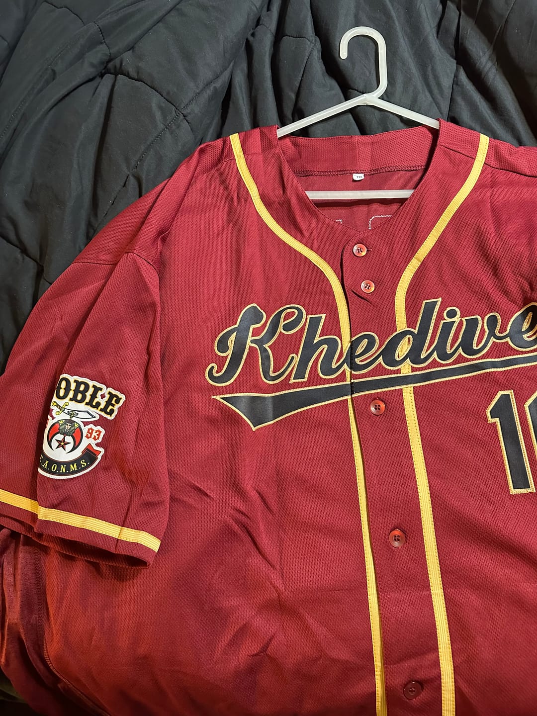 Customer photo review of Custom Baseball Jersey Stitched Personalized Baseball Shirts Sports Uniform for Team