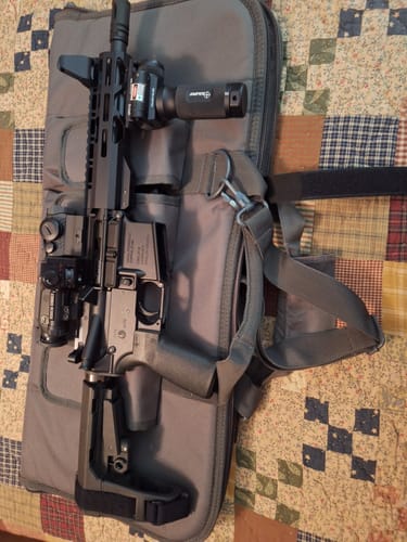 Customer photo review of Sniper GP01G Tactical Vertical Foregrip - 1000 Lumen LED Flashlight Green Laser Fit 20mm Picatinny Rail Mount