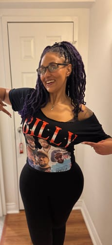 Customer photo review of CUSTOM VINTAGE TEE