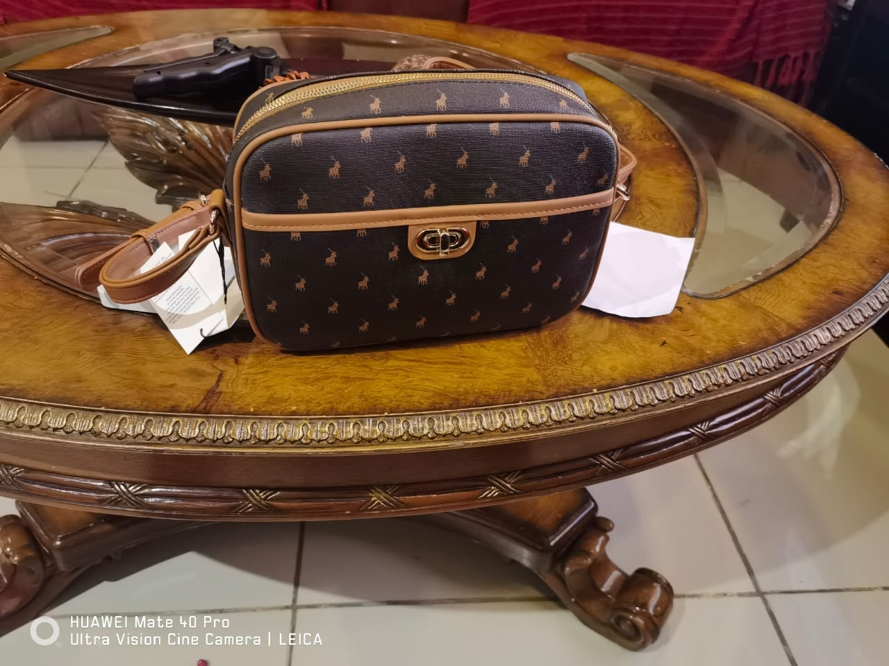 Customer photo review of New Iconic Camera Bag w/ Turn Lock Clutch