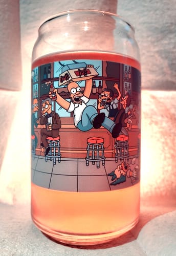 Customer photo review of “Moe's Tavern” 16oz glass