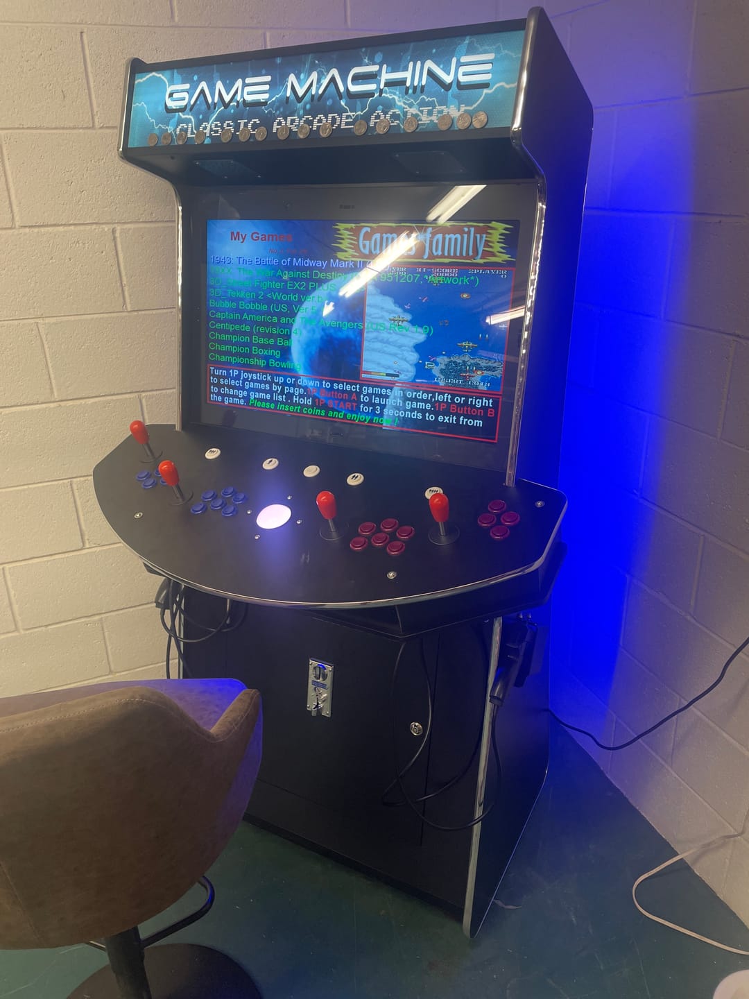 Customer photo review of 4 Player Standup with 2 shooting guns Arcade Machine 4600 Retro Multi Cade Games