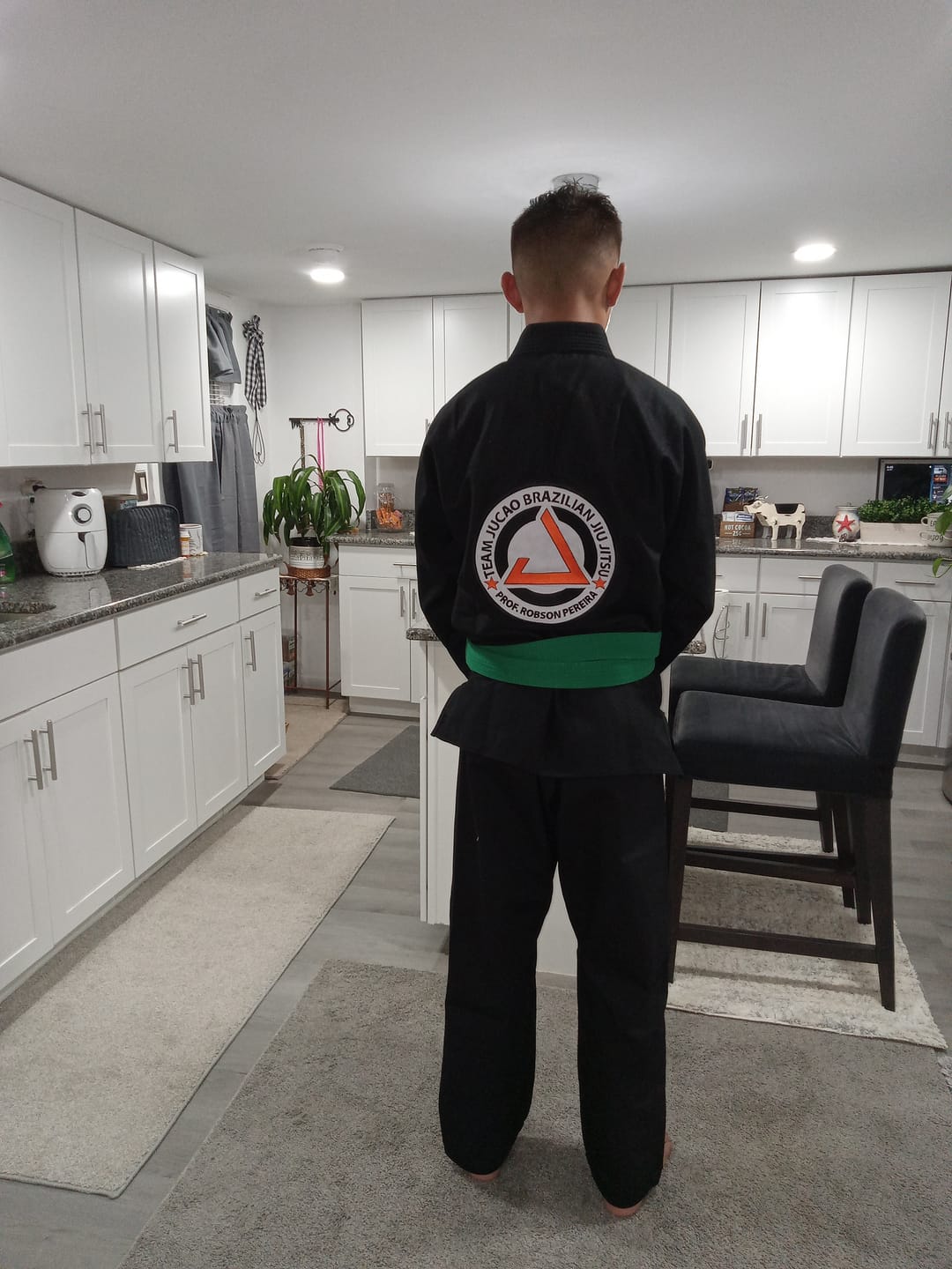 Customer photo review of Alpha Custom Black Brazilian Jiu Jitsu Gi (BJJ GI)