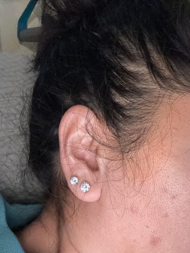 Customer photo review of Stud Earrings