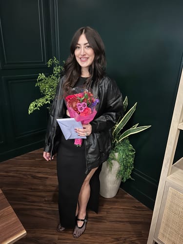 Customer photo review of Sania Cut Out Front Ribbed Maxi Dress - Black
