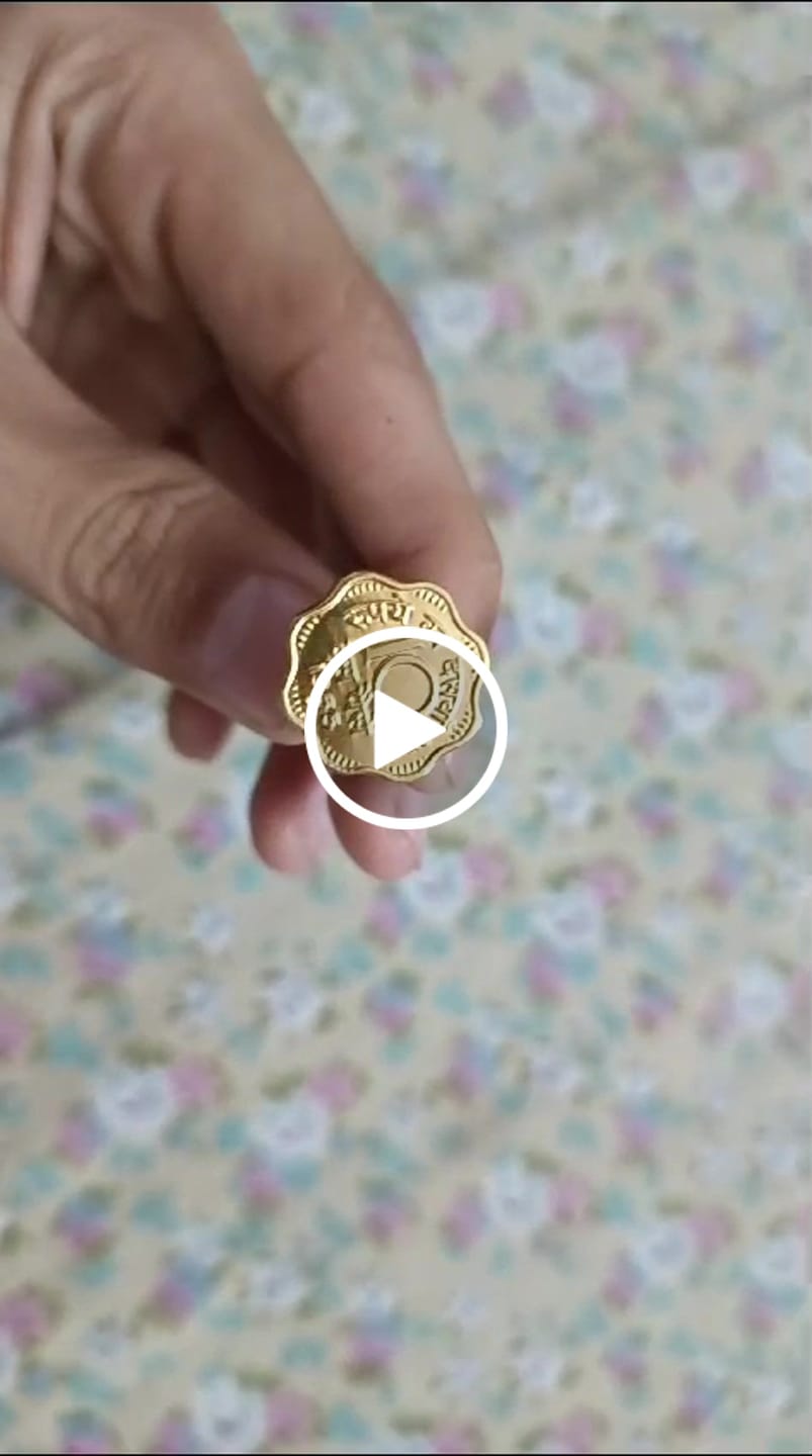Customer video review of Cufflinks 10 Paise - Goldplated