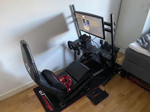 Customer photo review of Simulator Floor Mat