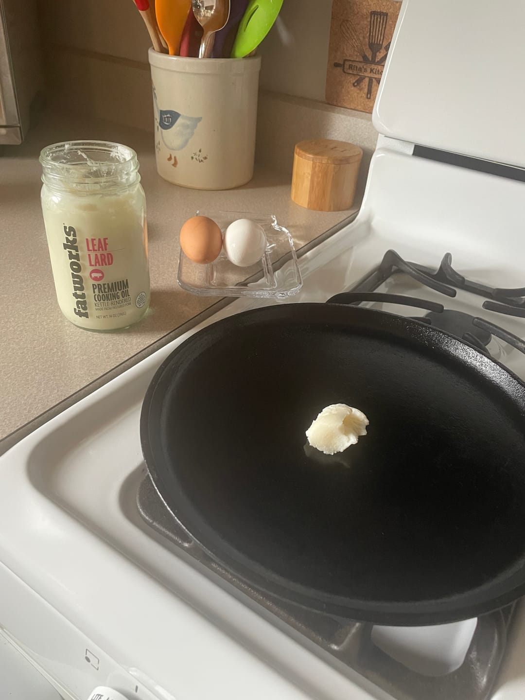 Customer photo review of Pasture Raised Leaf Lard (14 oz)