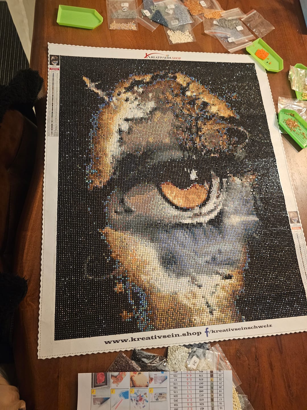 Customer photo review of Wasserfall aus Auge - 5D DIY Diamond Painting
