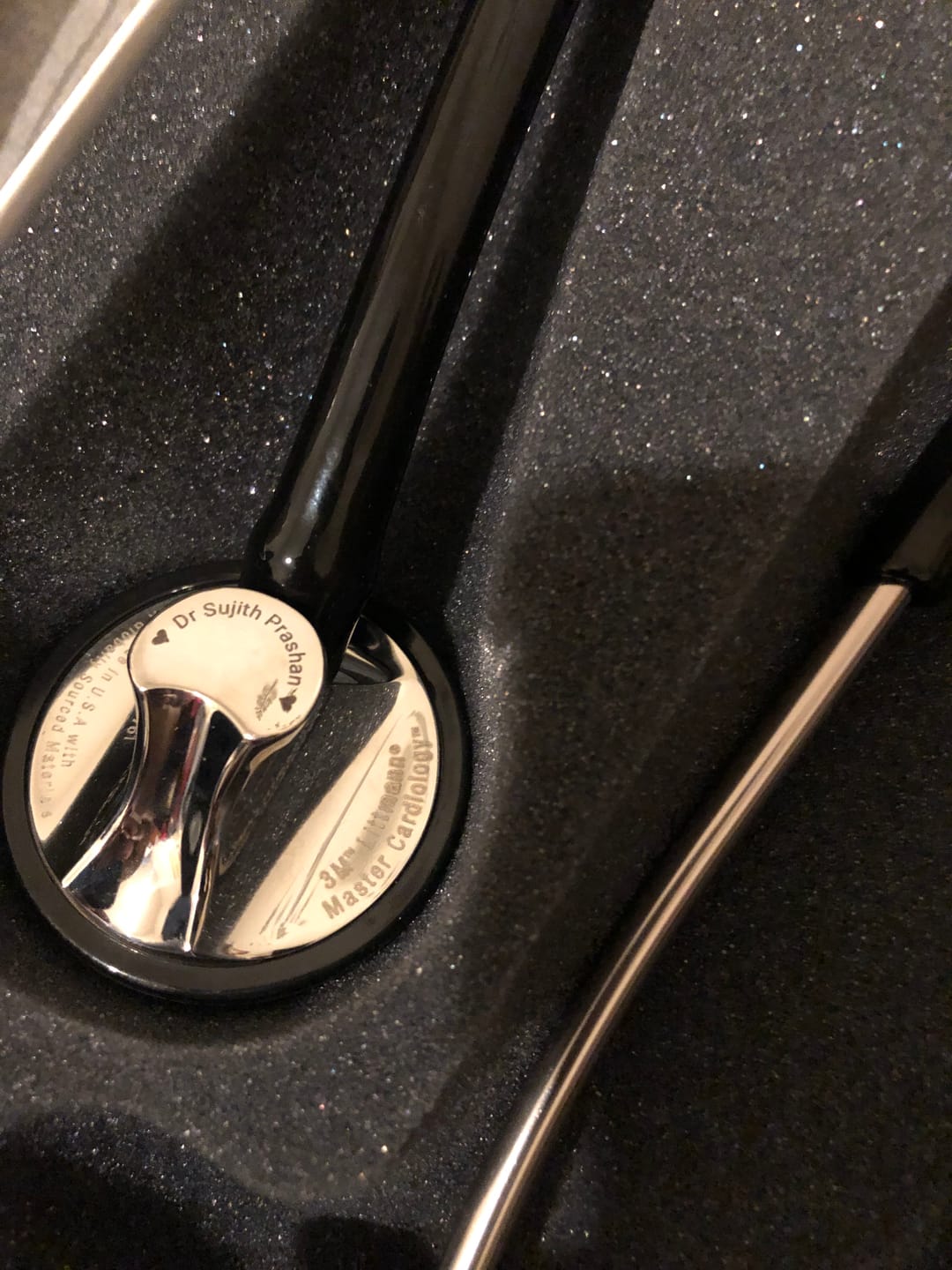 Customer photo review of Littmann Master Cardiology Stethoscope: Black 2160
