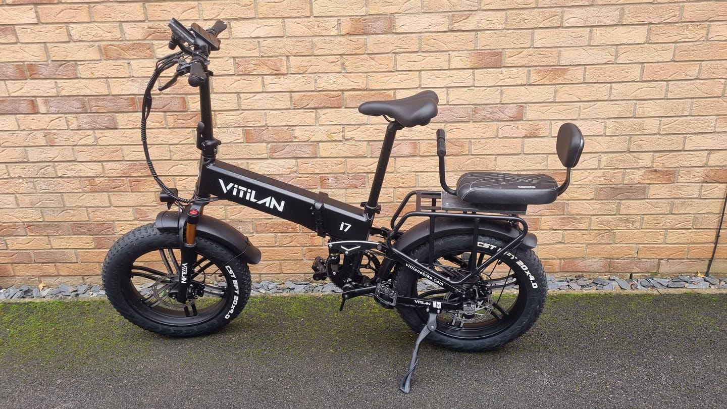 Customer photo review of I7 Pro Folding Full Suspension Electric Bike