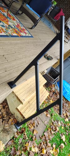 Customer photo review of Stair Handrail Kit