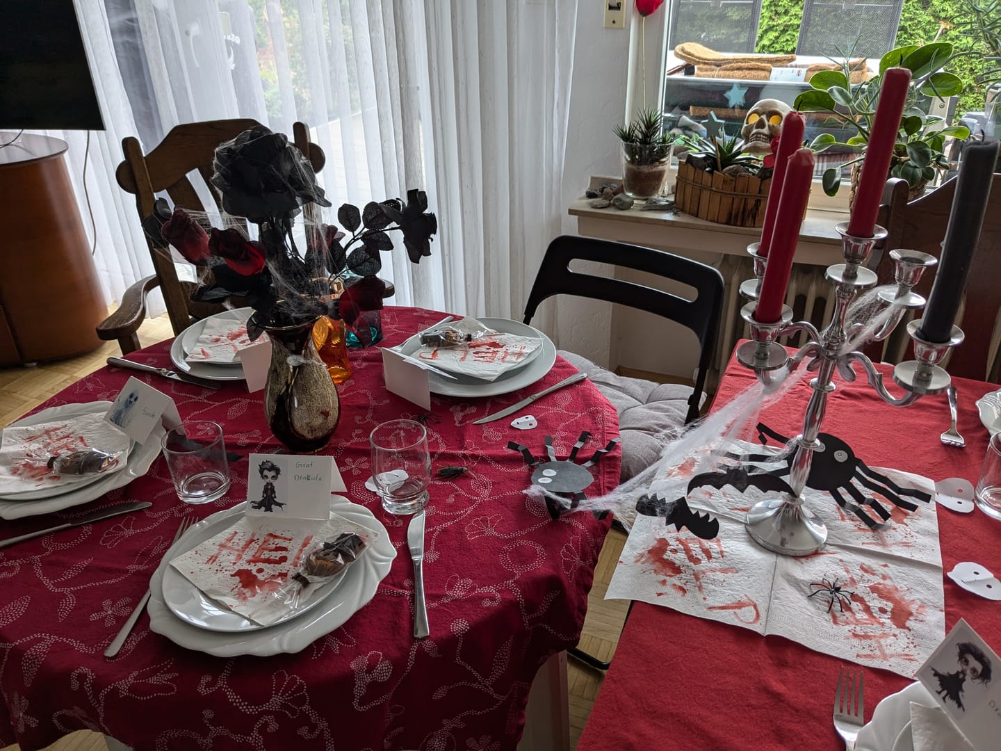 Customer photo review of Halloween Murder Mystery Game Kit - Monster Mansion