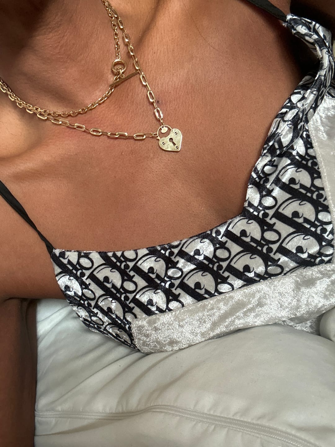 Customer photo review of Cuban Choker Necklace