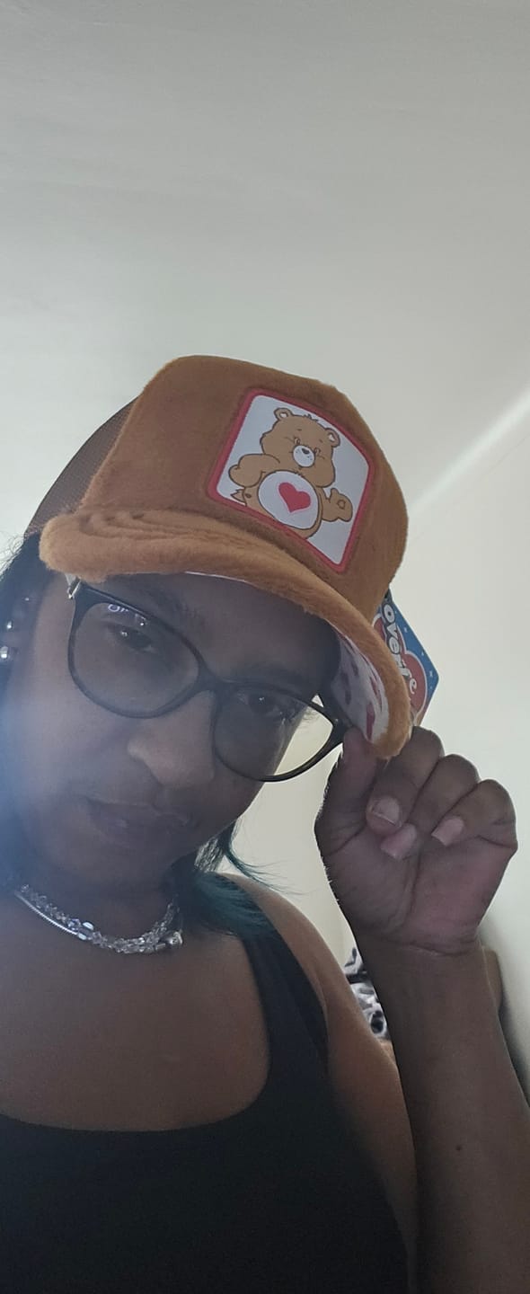 Customer photo review of OVERLORD X Care Bears:  Tender Heart Bear Trucker Cap
