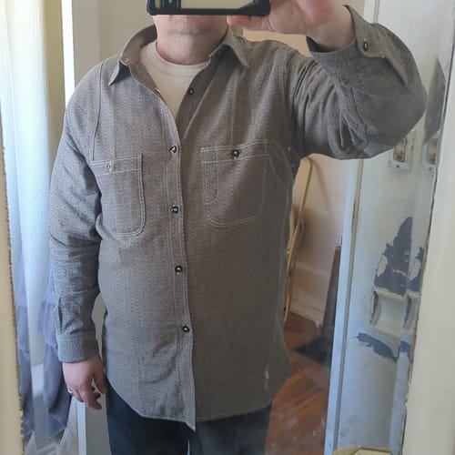 Customer photo review of Lot 212 1920s Tupelo Chambray Shirt