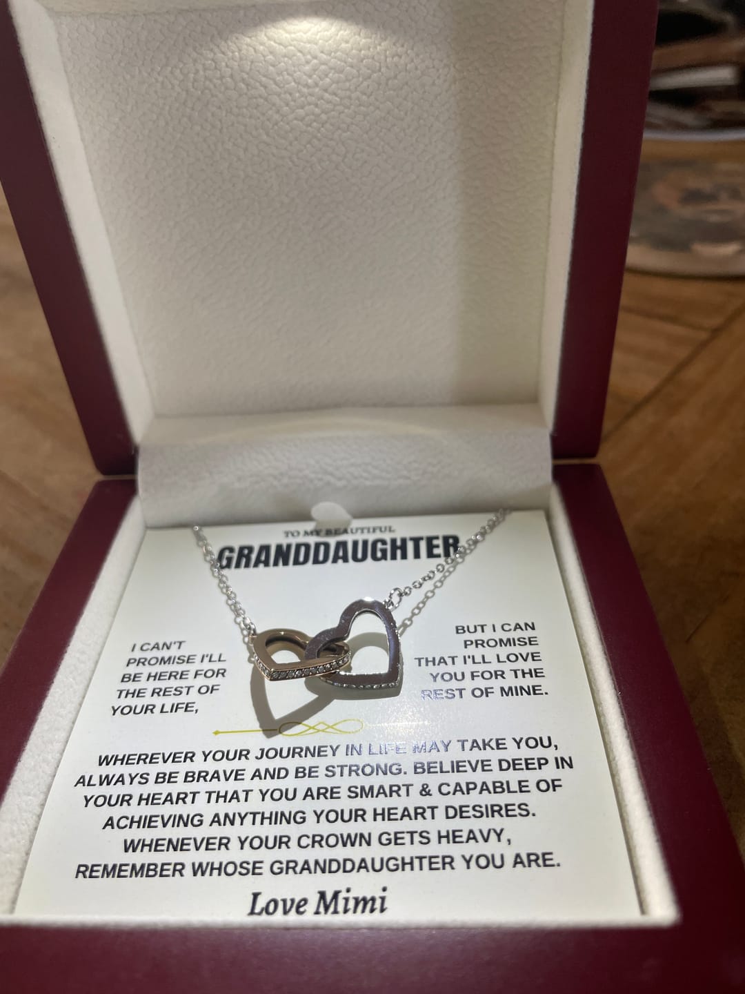 Customer photo review of To My Granddaughter - Personalized Beautiful Gift Set - SS117CA