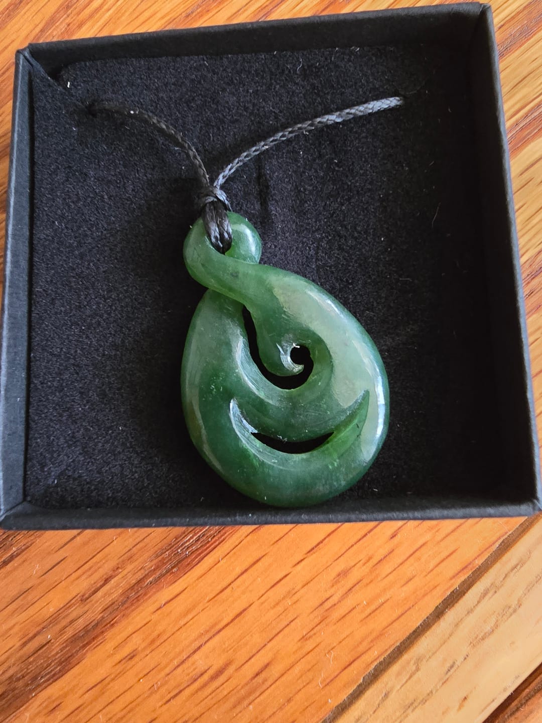 Customer photo review of Pikorua Koru Pounamu Medium