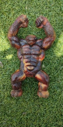 Customer photo review of The Tough Gorilla Indestructible Chew Toy