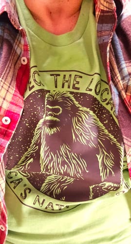 Customer photo review of Respect The Locals Bigfoot Tee