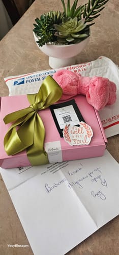 Customer photo review of Luxury Skincare Box