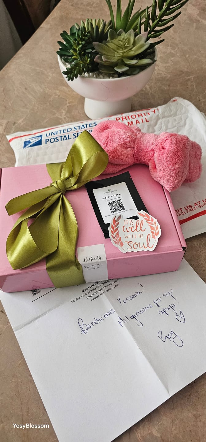 Customer photo review of Luxury Skincare Box