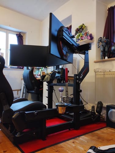 Customer photo review of PRIME Integrated Monitor Mount