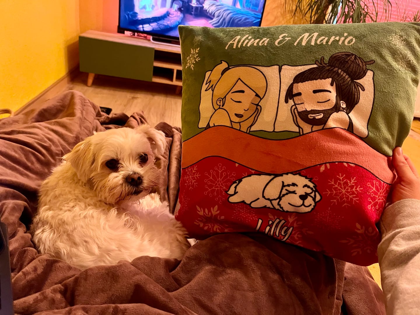 Customer photo review of Kuschelzeit mit Fellnasen - Individuelles Kissen