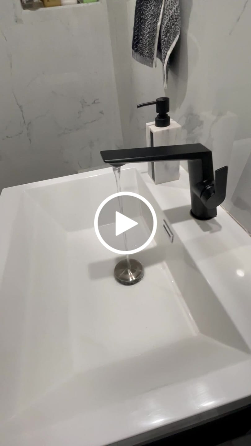 Customer video review of Kissinger modern basin bathroom sink faucet single handle single hole