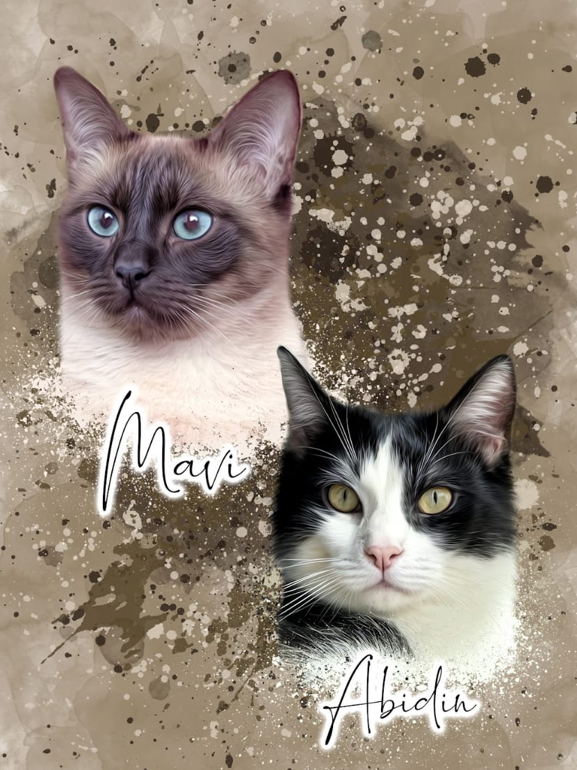 Customer photo review of Portrait Aquarelle - Duo