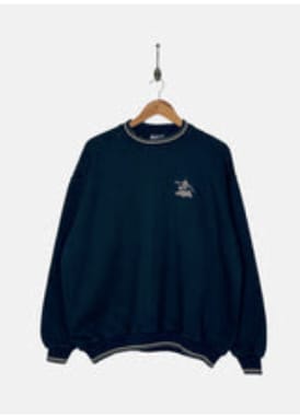 Customer photo review of 90's Navy Embroidered Vintage Sweatshirt Size M