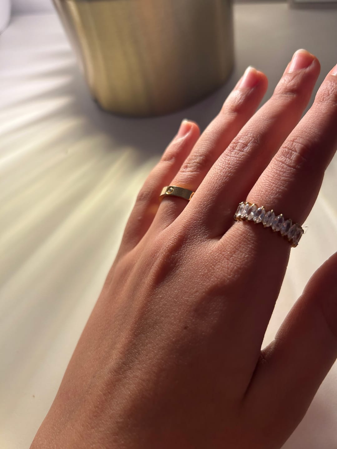 Customer photo review of Sparkle Deluxe Ring | 18K vergoldet
