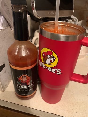 Customer photo review of La Suegra Michelada Mix